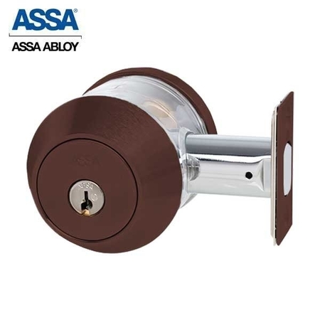 ASSA ABLOY 7000 Series Maximum+ Grade 1 Double Cylinder Deadbolt Dark Oxidized Bronze KD ASS-7900DC-624-3-F-COMP-KD-0A7